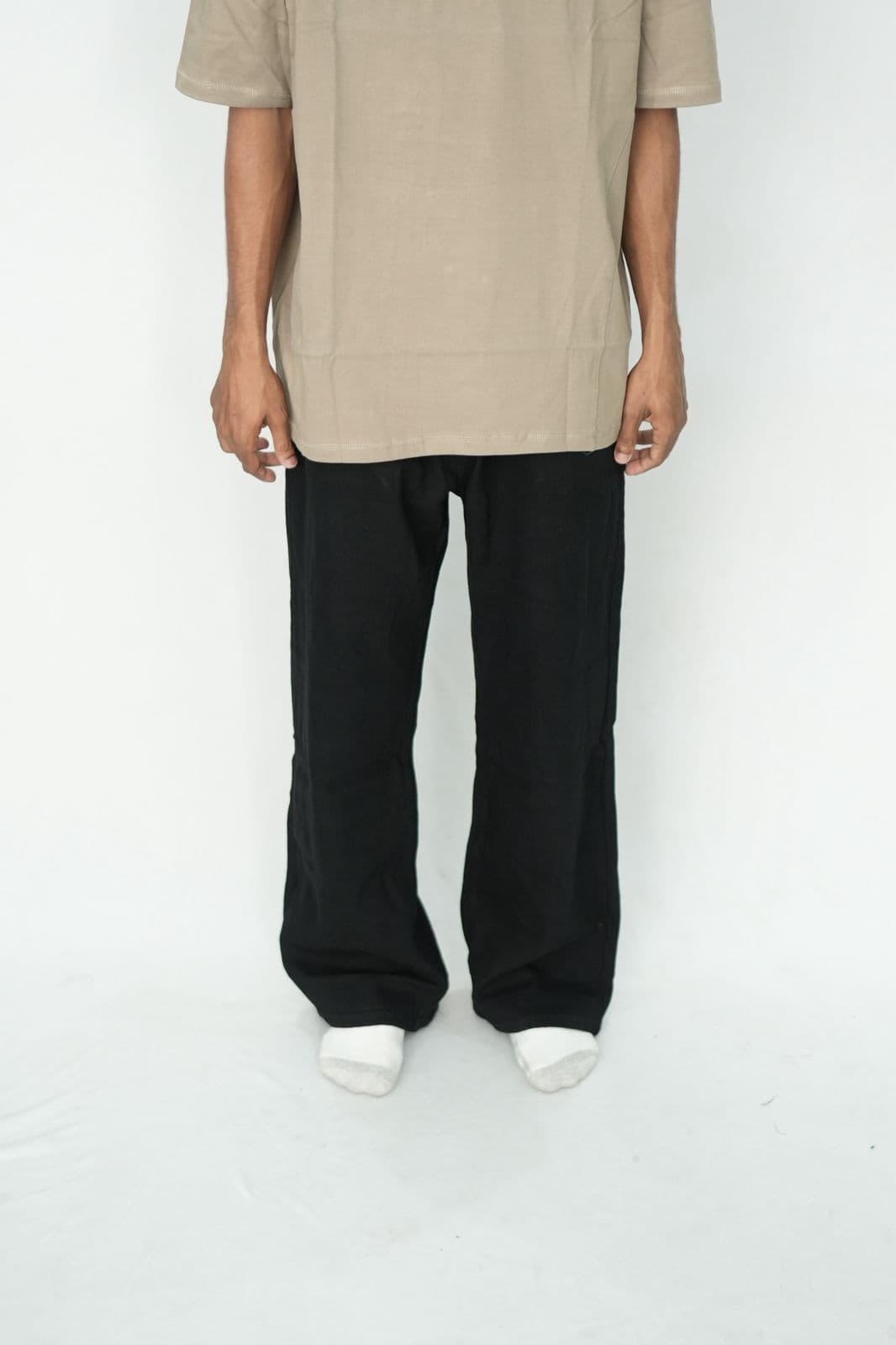 Black Denim Straight J003 alternate view