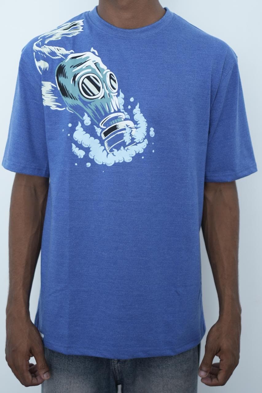 Blue Oversized T-Shirt front view