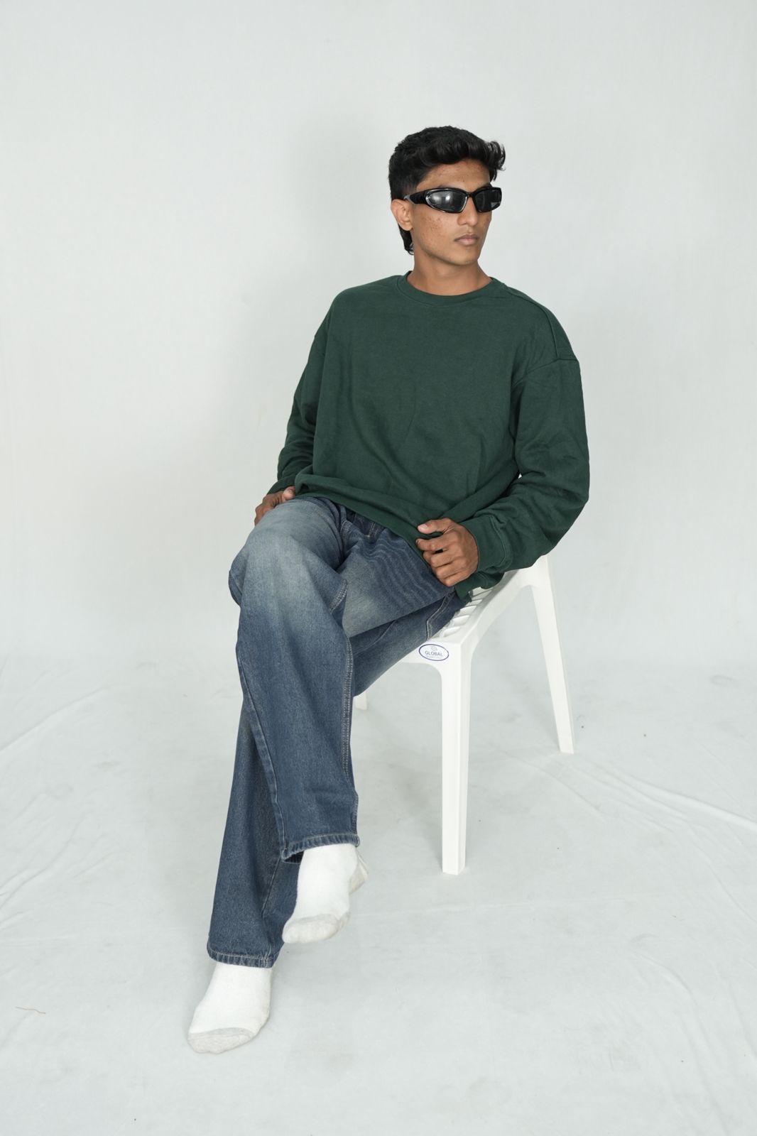 Forest Green Sweatshirt front view